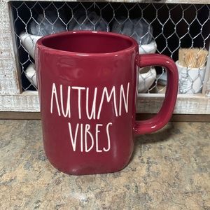 Rae Dunn Burgundy Autumn Vibes Mug